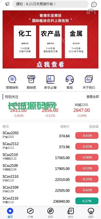 股票期货交易系统/股票外汇交易所/前端uniapp