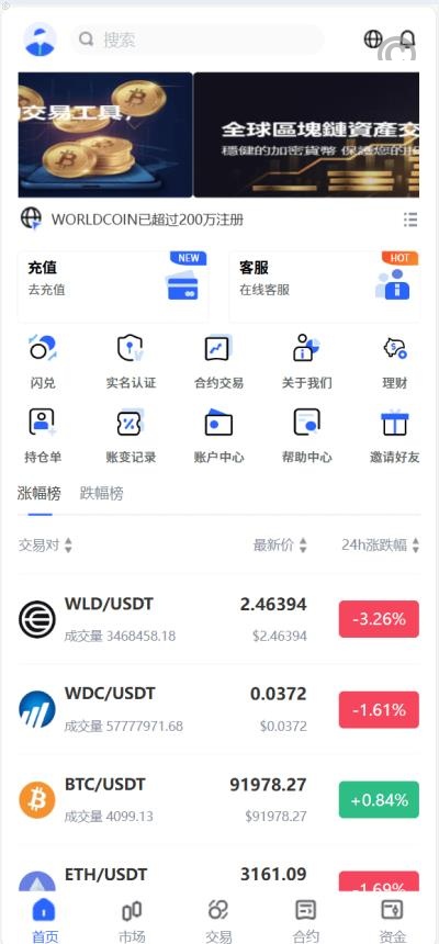 java交易所全开源多國語言数字货币交易所系统源码/采用VUE和Java开发/代理分销模式/永续合约