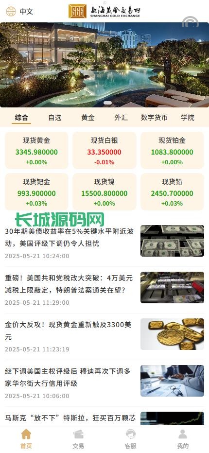 [最新]多國語言/运营版交易所/期货黄金白银/交易系统/订单控制/投资理财/虚拟币/微交易源码系统源码