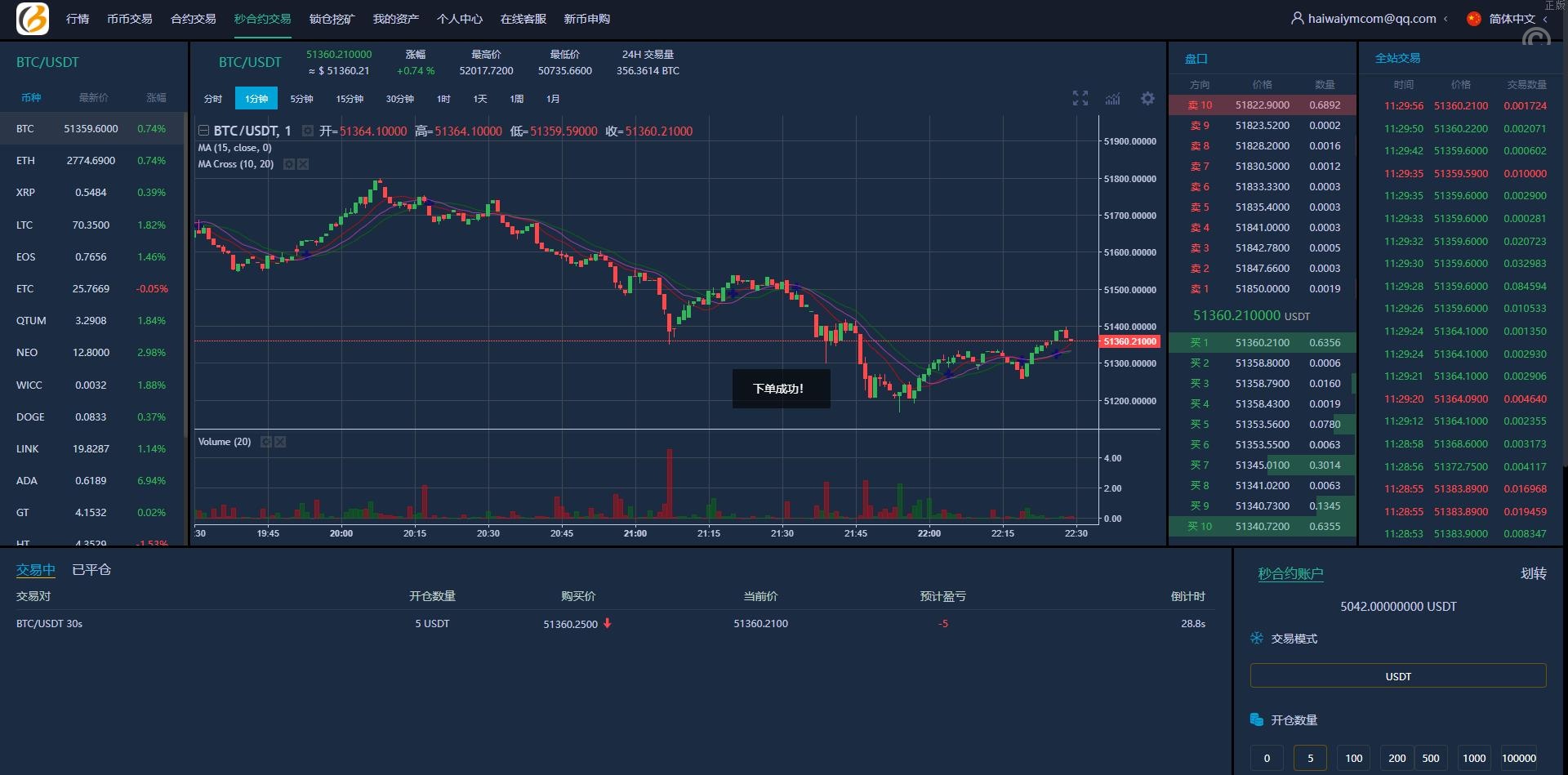 新UI多國語言特惠交易所/永续合约/秒合约/锁仓挖矿/前端uniapp - 图8