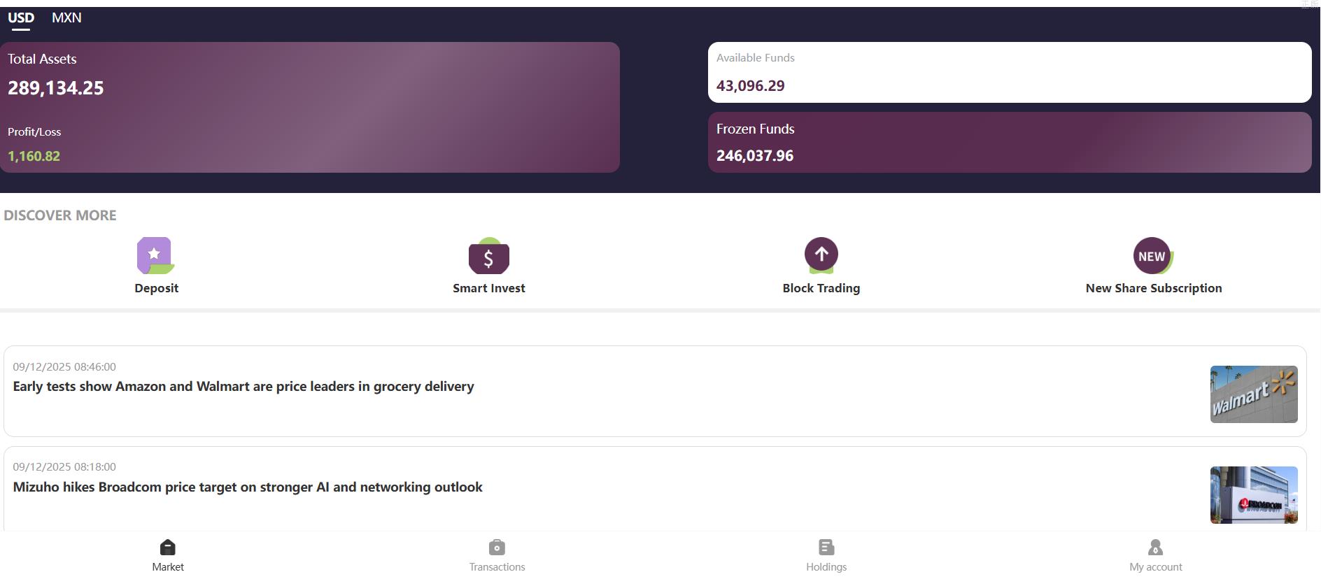 特惠股票交易源码/美股源码/墨西哥股票/国际股票代码