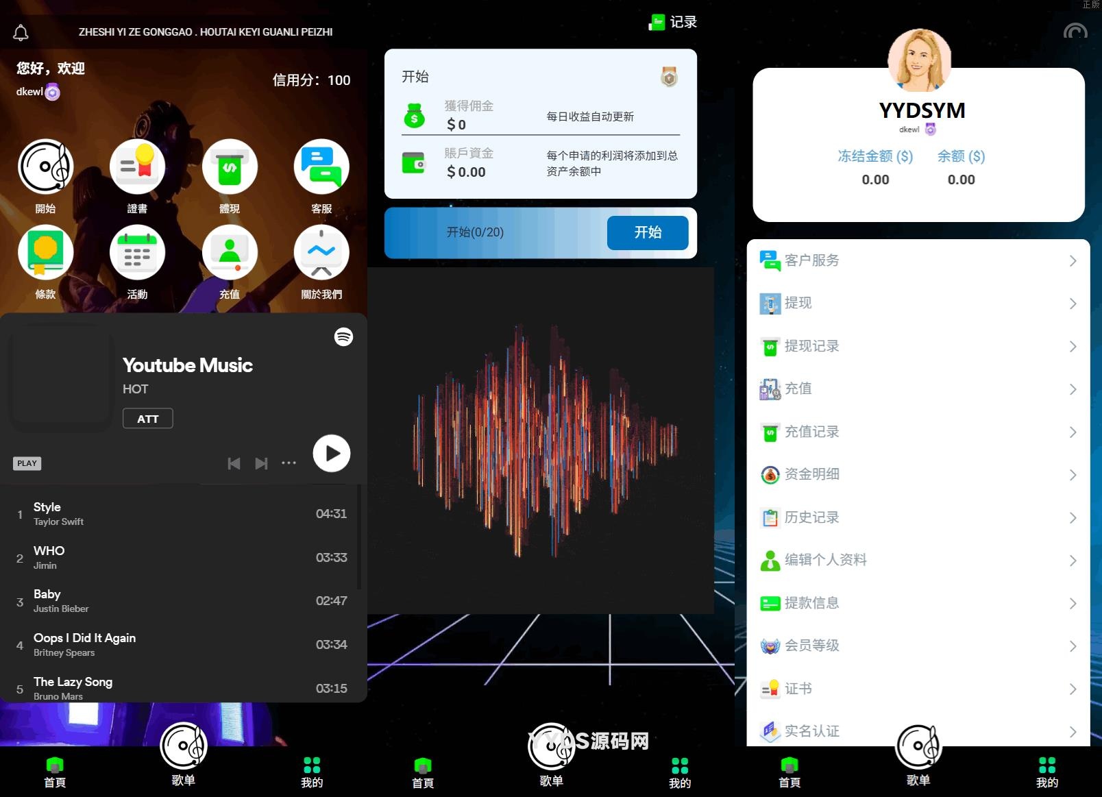 特惠多國語言音乐刷單抢单源码/連單卡單/叠加组规则/打针/前端html/后端PHP