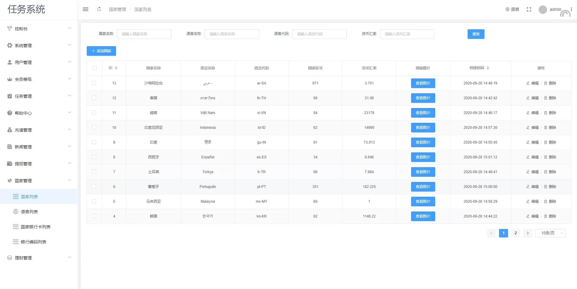 全新UI国际版多國語言任务点赞系统源码