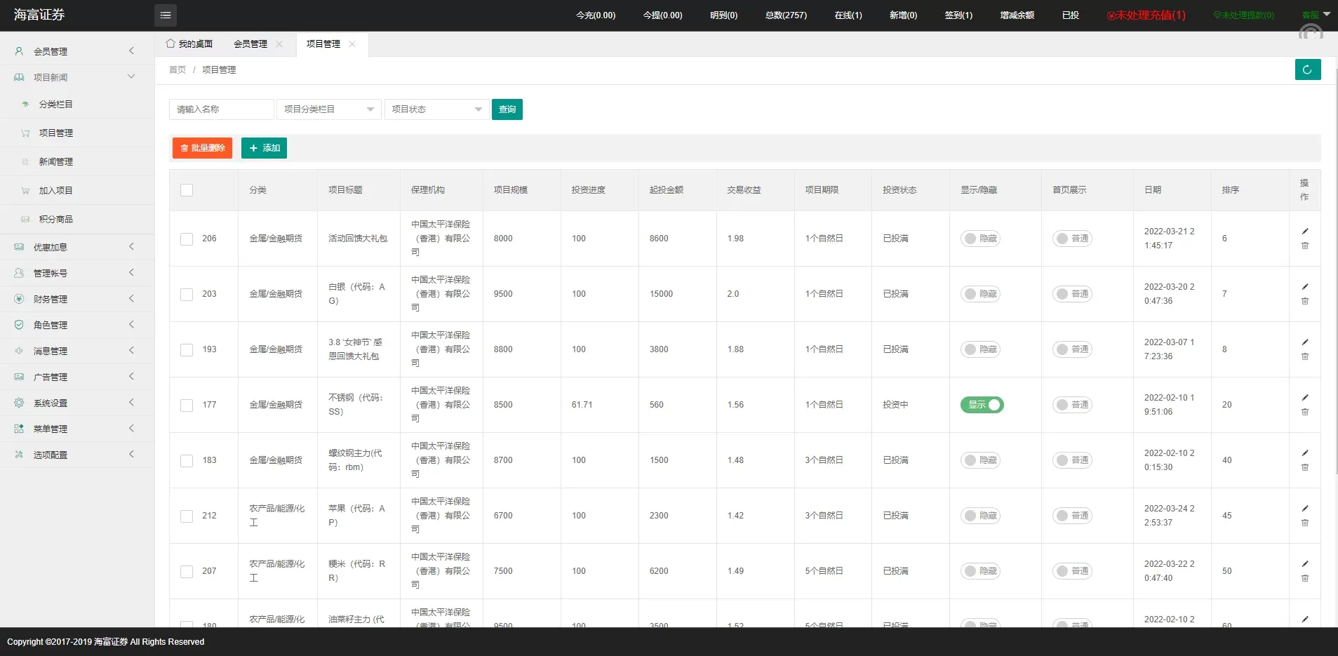 运营版证券投资系统源码——智能理财、分红返利与合同管理平台