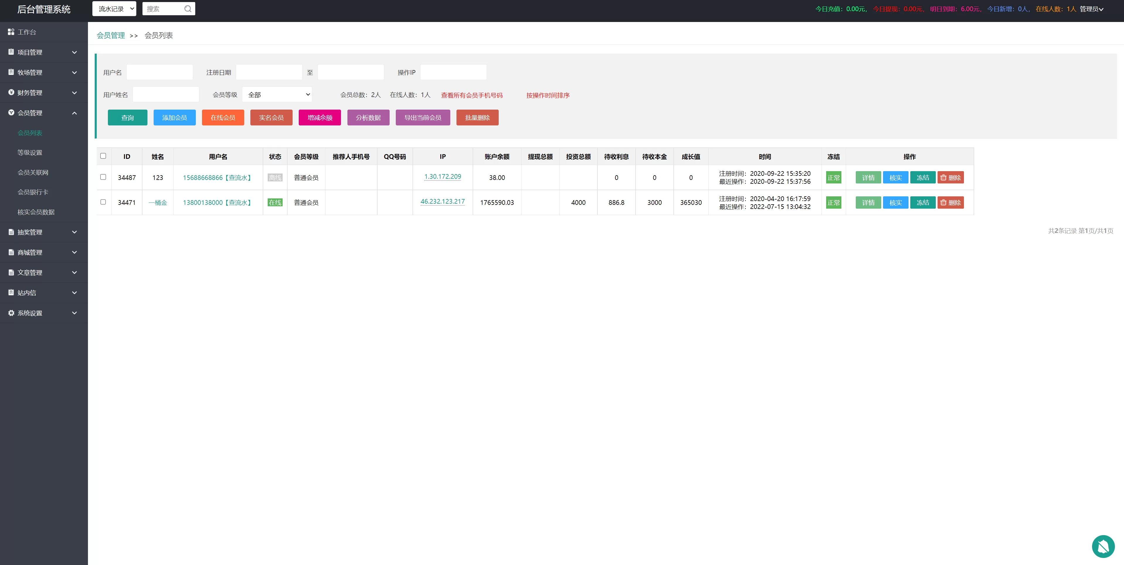 全新在线养牛场投资系统源码——动物领养+牧场投资+积分商城+在线合同