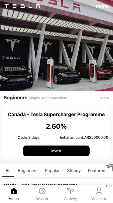 【特惠多國語言投资理财】全新UI特斯拉投资理财/特惠理财/投资返利/完美运营