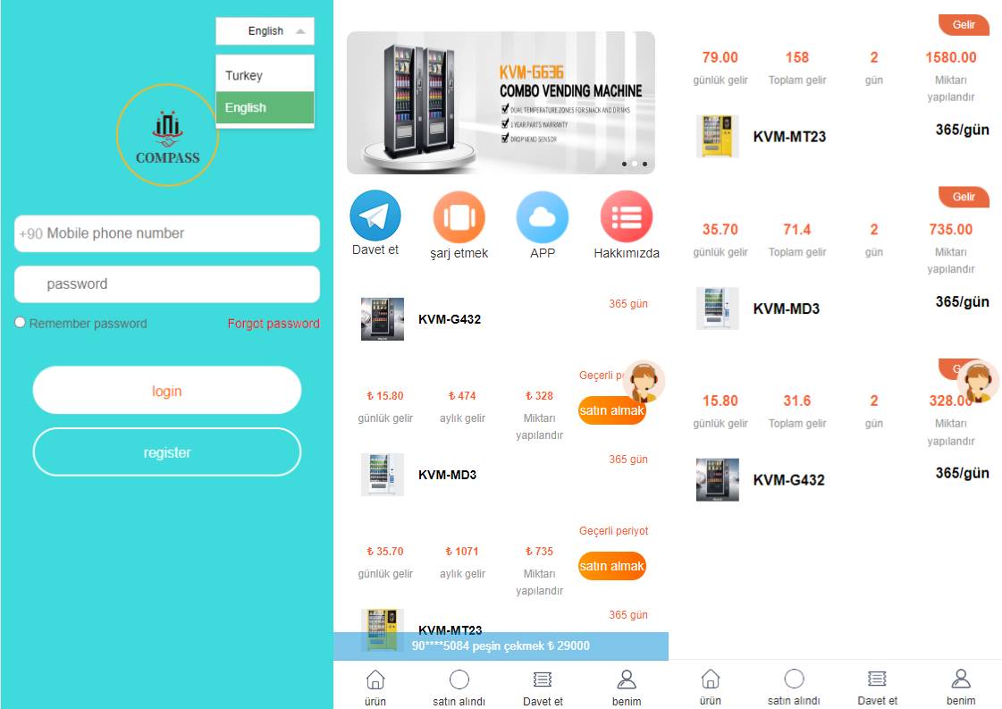 海外版理财分红系统/共享投资源码/充值赠送/注册红包/三级代理